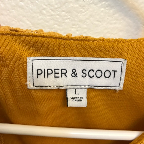 Piper and Scoot Mustard Lace Dress - Picture 2 of 3